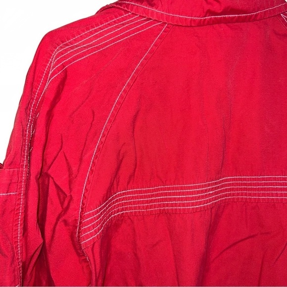 Nike Women’s Red Cotton Zip Up Jacket Size Medium (8-10) - Picture 3 of 11